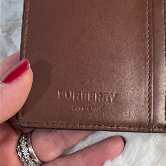 Burberry TB Monogram bi-fold long leather wallet in brown. - Picture 5 of 12